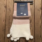 Kensington Gardens Knitted Throw Norwich 50 X 60 Inches White/ Blush Macys New. Fixed Price $27.59.