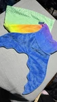 Mermaid Blanket Blankie Tails Adult Rainbow- Plush Fleece Snuggie. Fixed Price $24.99.