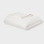 Threshold Matelasse Throw Bed Blanket Viscose 92X66 Heavyweight, Ivory, Twin Xl. Fixed Price $22.99.