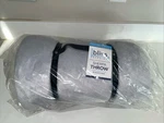 Bliss Bedding Sherpa Throw Gray 50" X 60" - New 100% Polyester. Fixed Price $25.80.