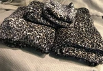 Soft & Cozy Company 100% Polyester Leopard Print Fleece 4PC. Sheet Set. Fixed Price $33.00.