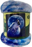 American Heritage Plush Raschel Throw 50X60 Blue Moon. Fixed Price $23.00.
