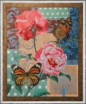 Velveteen & Sherpa/fleece "butterfly Roses" Blanket 50" X 60" New. Fixed Price $19.95.