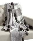 Whim By Martha Stewart Collection Bar Code Throw Gray White 50 X 60 New. Fixed Price $29.95.