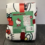 Hello Kitty Holiday "bows & Candy" Plush Soft Throw Blanket 50"X 70" New. Fixed Price $24.99.