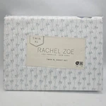 Rachel Zoe Twin Xl X-long Green White Ribbons & Bows Sheet Set Polyester. Fixed Price $33.96.