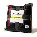 New Eddie Bauer Cotton Flannel/shearling Reverse Throw Blanket Winslow Grey/red. Fixed Price $34.00.