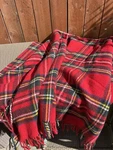 Tartan Plaid- Merino Lambswool Throw Blanket Antique Royal Stewart-made Eng. Fixed Price $89.00.