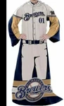 Milwaukee Brewers Officially Licensed Comfy Throw Blanket 48" X 71". Fixed Price $44.94.