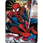 Marvel Comics Spiderman Web Blanket Warm Soft Super Throw 46" X 60''. Fixed Price $31.76.