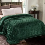 Whale Flotilla Flannel Fleece Twin Size Blanket XL(90"X66"), Deep Green. Fixed Price $37.35.