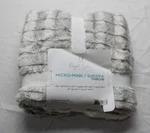 Royal Luxe Micro Mink Reversible Sherpa Throw Blanket EJ3 Brown Size 50 60 Nwt. Fixed Price $13.95.