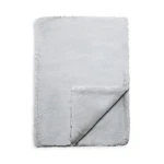 Aqua H2694 Cool Grey Big Rabbit Double Sided Faux Fur Throw Blanket 50 70. Fixed Price $133.20.