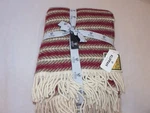 Klippan Oscar Wool Throw Blanket Burgundy Nwt. Fixed Price $124.95.