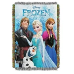 Disney Frozen Fun Woven Tapestry Throw Blanket 48" X 60". Fixed Price $34.99.