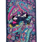Vera Bradley Plush Throw Blanket Sensational Six Paisley Mickey Minnie 80"X50". Fixed Price $57.71.