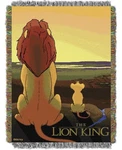 Northwest Lion King Woven Tapestry Throw Blanket, 48" X 60", Quiet Time. Fixed Price $35.00.