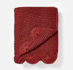 Threshold Studio Mcgee Red Holiday Scalloped Sweater Knit Throw Blanket New!!. Fixed Price $39.99.