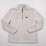 East Carolina Pirate Sweater Women Cream Deep Pile Fleece Quarter Zip Pullover. Fixed Price $24.95.