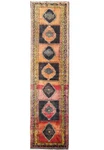4X14' Wide Runner Traditional Northwest Wool Hand-knotted Tribal Rug #F-5553. Fixed Price $906.40.