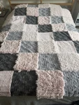 Handmade Minky Blanket Usa Pink & Gray Luxury Throw. Fixed Price $119.99.