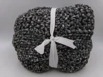Pottery Barn Colossal Handknit Throw Blanket 44 X 56" Heathered Gray #9997G. Fixed Price $111.15.