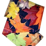 Throw Blanket Fall Maple Autumn Leaves Made In Usa 50X60" New - A5235. Fixed Price $35.00.