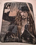 Pirates Of The Caribbean Northwest Company Fleece Blanket Jack Sparrow. Fixed Price $35.00.