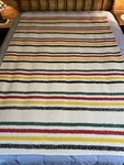 Pendleton Throw Blanket Sherpa Fleece Stripe Glacier National Park Quilt. Fixed Price $30.00.