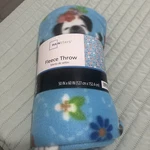 Mainstays Fleece Throw Blanket 50"X 60" With Cute Dog Print. Fixed Price $5.00.