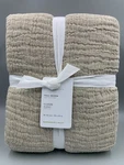 Pottery Barn Cloud Cotton Linen Blanket Flax Full Queen #B5031. Fixed Price $142.34.
