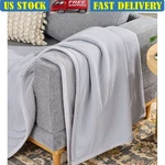 Reversible Cozy Knit Cotton Gauze Throw Blanket Oversized Lightweight Adult New. Fixed Price $38.08.