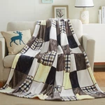 Tache Plaid Brown Yellow Fall Throw Blanket - Buttermilk Farmhouse Checkered .... Fixed Price $36.24.