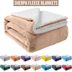 Sherpa Fleece Blankets Soft Reversible Fuzzy Sofa Couch Bed Throw Twin Queen. Fixed Price $20.69.