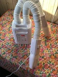 Portable Blanket Heater, Comfortable Warm Air, Sweat Absorption HDCX-NB07. Fixed Price $49.99.