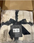 Hyde Lane Faux Fur Throw Blanket Beige 60X80. Fixed Price $65.00.