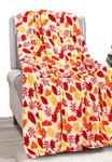 Autumn Harvest Fall Microplush Throw Blanket 50X60 Soft Cozy Holiday Decor. Fixed Price $20.99.