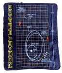 Lands End Rocket Science Throw Blanket Fleece Moon Exploration Space Artemis. Fixed Price $50.00.