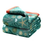 Boho Throw Blanket For Bed - 100% Cotton, Ultra Soft Rustic Quilt, Floral Design. Fixed Price $103.66.