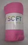 Arkwright Llc Soft Fleece Throw Blanket 50" X 60" Cozy Pink. Fixed Price $6.99.