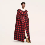 72"X54" Buffalo Check Outdoor Wearable Throw Red/black - Woolrich. Fixed Price $21.99.