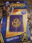Marvel Avengers Infinity War Metallic Throw Blanket Thanos 48X60 Purple Gold. Fixed Price $21.99.