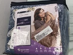 Sensorpedic Heated Electric Blanket With Sensorsafe Queen Bluish Grey. Fixed Price $59.99.