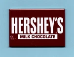 Hersheys *2X3 Fridge Magnet* Advertisement Candy Bar Milk Chocolate Wrapper Good. Fixed Price $9.95.