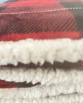 Cuddl Duds Climateright Throw With Sherpa Lined Foot Pocket 50 X 70" Plaid. Fixed Price $18.00.
