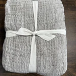Pottery Barn Cloud Cotton/linen Blanket King Cal Gray. Fixed Price $125.10.