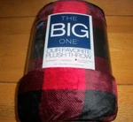Blanket 60 X 72 Plush Big Throw Oversized Red Black Checkerboard Super Soft New. Fixed Price $21.59.