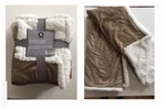 Holiday Time Micro-mink Reverse To Sherpa Beige Throw Blanket. Fixed Price $22.29.