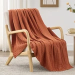Layer 100% Cotton Muslin Blanket 60"X80" Twin For Couch Bed .... Fixed Price $64.99.