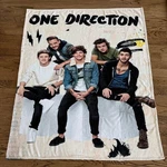 Vintage 2013 One Direction Fleece Throw Blanket Harry Styles Liam Zayn Niall. Fixed Price $38.99.